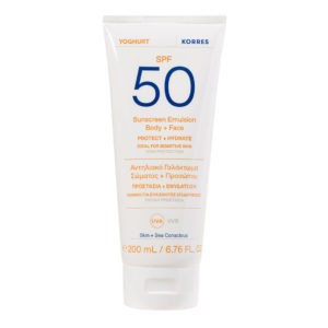 Face Sun Protetion Korres – Yoghurt Sunscreen Emulsion Body + Face SPF50 200ml