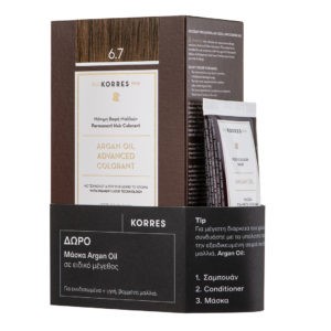 Sets & Special Offers Korres – Argan Oil Advanced Colorant 6.7 Cocoa + Gift Argan Oil Mask 40ml