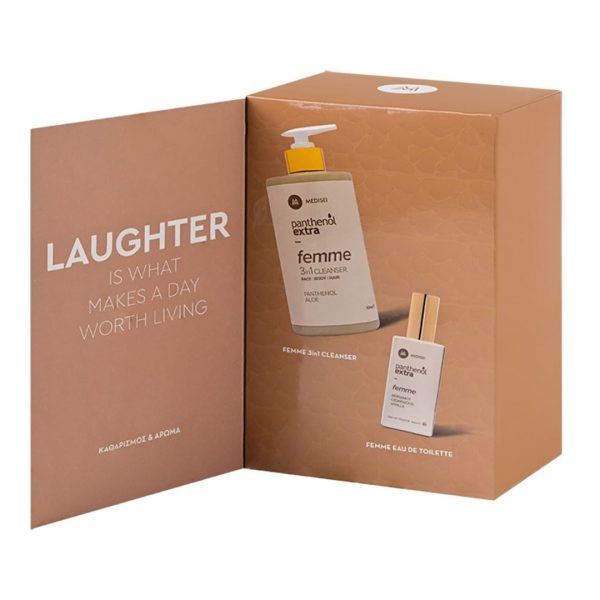 Medisei – Promo Panthenol Extra Laughter: Femme 3in1 Cleanser 500ml & Eau De Toilette 50ml