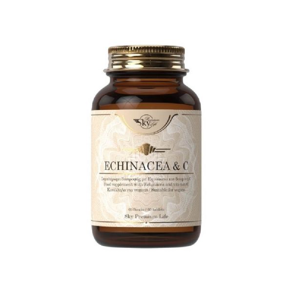 Sky Premium Life - Echinacea και Vitamin C 500mg για Τόνωση και Ενέργεια του Οργανισμού 60 tabs
