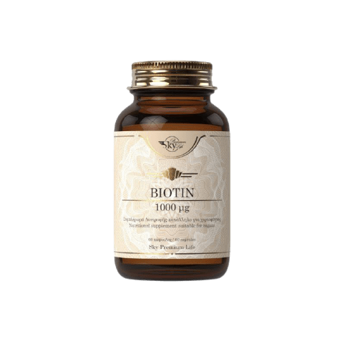 Sky Premium Life - Biotin 1000mg Συμπλήρωμα Διατροφής με Βιοτίνη για την Υγεία Μαλλιών και του Δέρματος 60caps