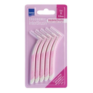 Oral Hygiene-ph Plac Away – Triple Action ISO 1 0.45mm 6 Brushes Orange