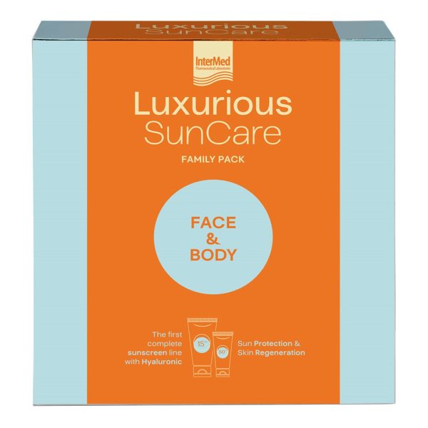 Intermed - Luxurious Suncare Family Pack Αντηλιακή Κρέμα Προσώπου SPF50 75ml & Αντηλιακή Κρέμα Σώματος SPF15 200ml