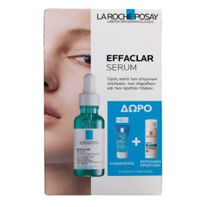 Serum La Roche Posay – Promo Effaclar Ultra Concentrated Serum 30ml & Effaclar Gel 50ml & Anthelios Oil Correct SPF50+ 3ml