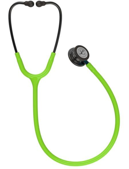 Littmann - Στηθοσκόπιο 3M™ Littmann® Classic III Lime Green με κώδωνα smoke, στέλεχος μπλε 5875