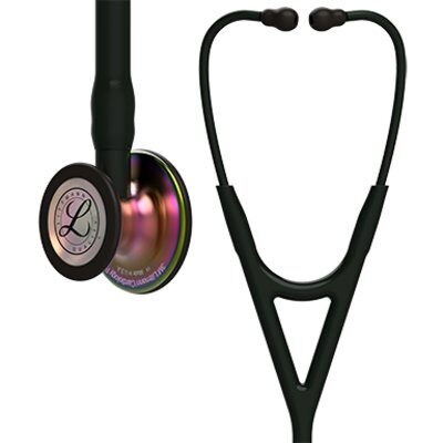 Littmann - Στηθοσκόπιο Cardiology IV Μαύρο με Κώδωνα Rainbow-Finish Μαύρο Στέλεχος Ακουστικά 69cm Κωδικός 6165