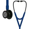 Littmann - Στηθοσκόπιο Cardiology IV Navy Blue με Κώδωνα Black-Finish Μαύρο Στέλεχος Ακουστικά 69cm Κωδικός 6168
