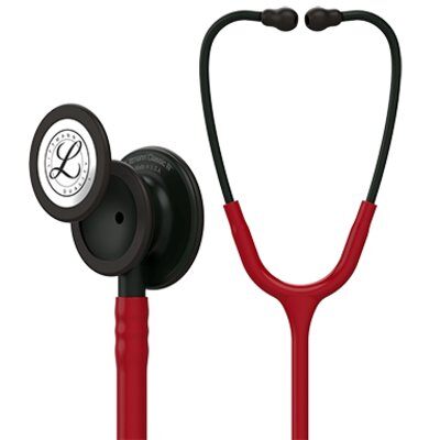 Littmann - Classic III Στηθοσκόπιο Κώδωνας Black Finish Burgundy Αυλός 27 ιντσών Κωδικός 5868