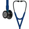 Littmann - Στηθοσκόπιο Cardiology IV Navy με Κώδωνα High Polish Smoke-Finish Στέλεχος Blue και Μαύρα Ακουστικά 69cm Κωδικός 6202