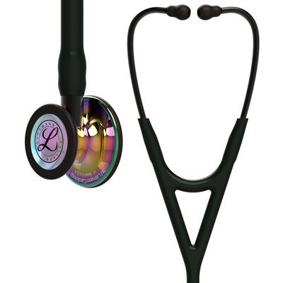 Littmann - Στηθοσκόπιο Cardiology IV Μαύρο με Κώδωνα High Polish Rainbow-Finish Στέλεχος και Ακουστικά Smoke 27cm Κωδικός 6240