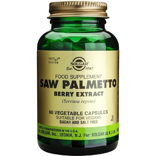 Solgar - Saw Palmetto Berry Extract για την Υγεία του προστάτη 60 Κάψουλες Solgar - Saw Palmetto Berry Extract για την Υγεία του προστάτη 60 Κάψουλες