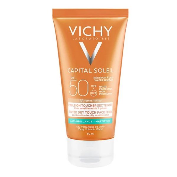 Vichy - Capital Soleil Tinted Dry Touch SPF50 Αντηλιακή Κρέμα με Χρώμα και Ματ Αποτέλεσμα 50ml