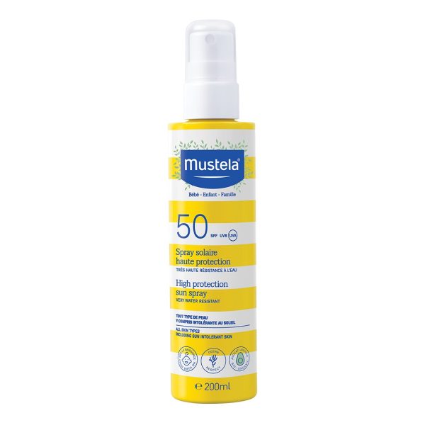Mustela – Bebe High Protection Sun Spray SPF50 200ml Mustela – Bebe High Protection Sun Spray SPF50 200ml