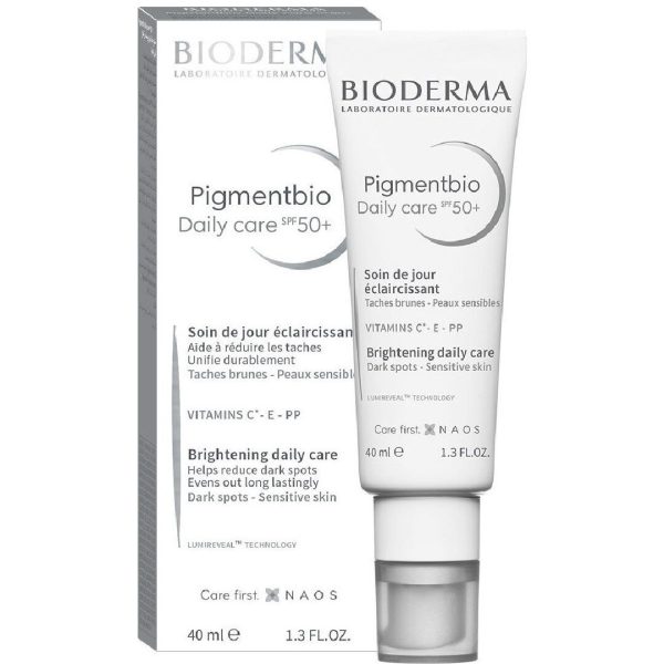 Bioderma - Pigmentbio Daily Care SPF50+ Κρέμα Φωτεινότητα & Λείανση, Προστασία & Διόρθωση των Κηλίδων για Δέρμα με Τάση Υπερμελάγχρωσης 40ml