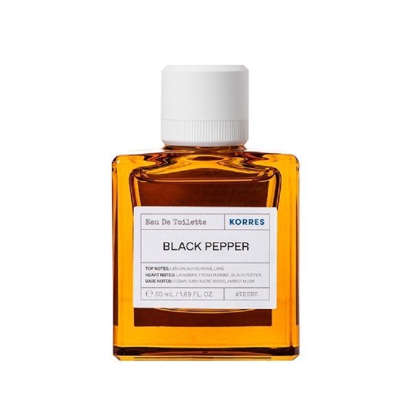 Korres - Black Pepper Eau De Toilette Ανδρικό Άρωμα 50ml