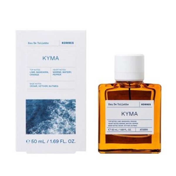 Korres - Kύμα Eau De Toilette Άρωμα με Νότες Λάιμ & Μανταρίνι & Πορτοκάλι 50ml