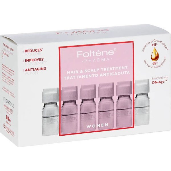 Foltene - Women Hair and Scalp Treatment Αγωγή με Αμπούλες Κατά της Γυναικείας Τριχόπτωσης 12Abs