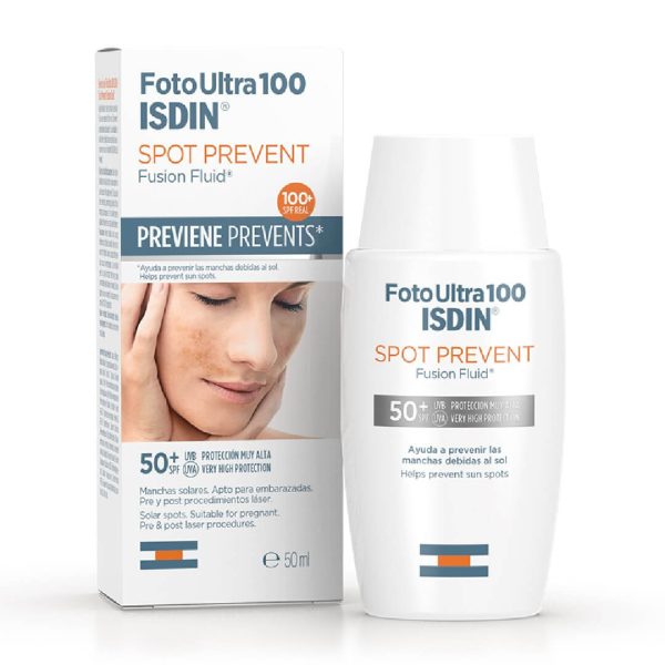ISDIN - Foto Ultra 100 Spot Prevent Fusion Fluid Αντηλιακό Προσώπου SPF50+ 50ml