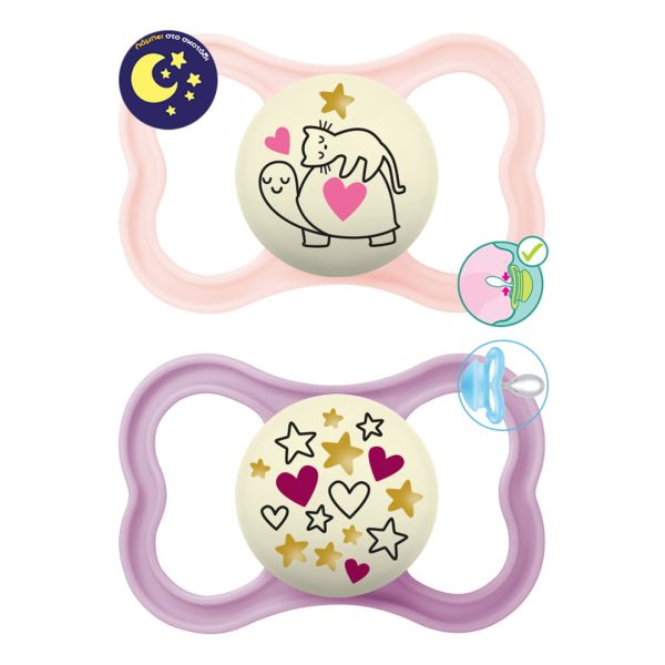 MAM - 298S - Supreme Night Πιπίλα Σιλικόνης 16+ Μηνών 2τμχ