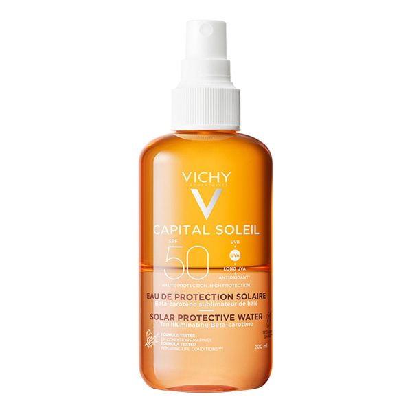 Vichy - Capital Soleil Αντηλιακό Νερό Spray SPF50 για Λαμπερό Μαύρισμα 200ml Vichy - Capital Soleil Αντηλιακό Νερό Spray SPF50 για Λαμπερό Μαύρισμα 200ml