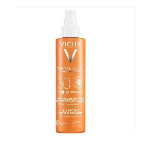 Vichy - Capital Soleil Cell Protect Water Fluid SPF30 Αντηλιακό Spray 200ml