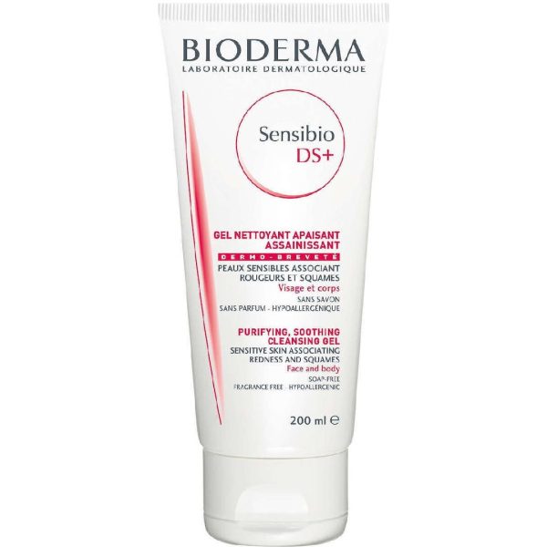 Bioderma - Sensibio DS Gel Moussant/DS Foaming Gel Τζελ Καθαρισμού για Επιδερμίδες με Λιπαρότητα & Απολέπιση 200 ml