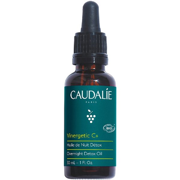 Caudalie - Vinergetic C & Overnight Detox Oil Ξηρό Λάδι από Κουκούτσια Σταφυλιού Αμυγδαλέλαιο και Άνθη Νερατζιάς 30ml