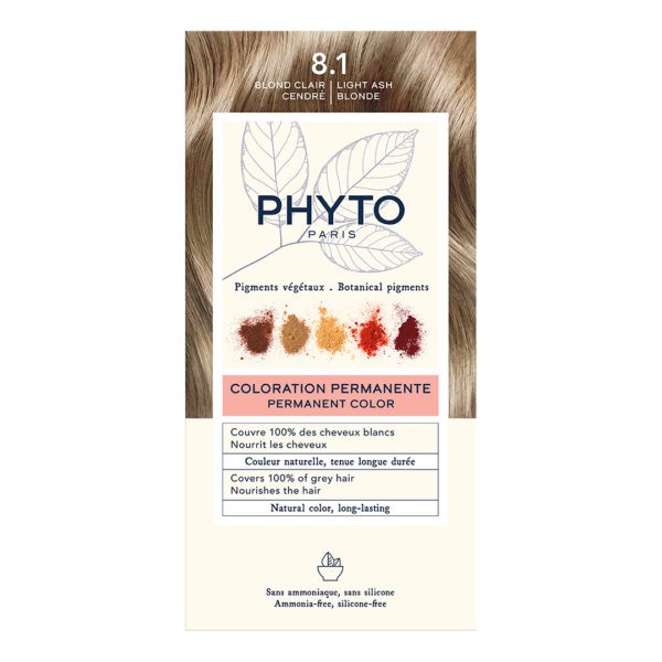 Γυναίκα Phyto – Phytocolor 8.1 Ανοιχτό Ξανθό Σταχτί 50ml