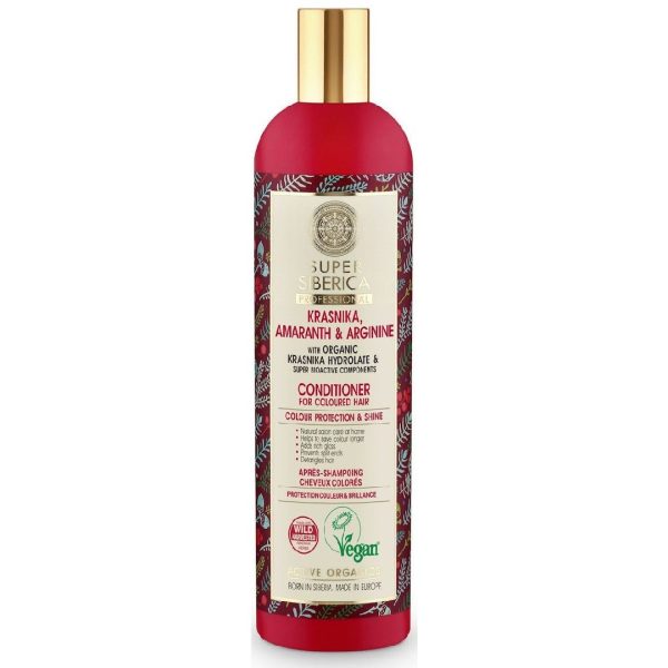 Natura Siberica – Super Siberica, Krasnika, Amaranth and Arginine, Conditioner Color Protection and Shine for Coloured Hair, 400 ml Natura Siberica – Super Siberica, Krasnika, Amaranth and Arginine, Conditioner Color Protection and Shine for Coloured Hair, 400 ml