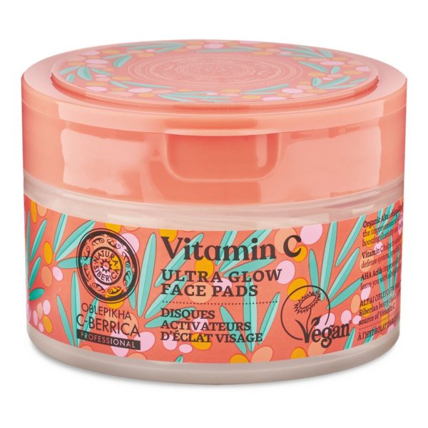 Natura Sibera – Oblepikha C-Berrica Professional Vitamin C Ultra Glow Face Pads 20pcs