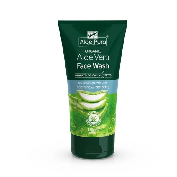 Optima - Aloe Pura Aloe Vera Face Wash with Organic Aloe Leaf Juice Καθαριστικό Προσώπου με Χυμό Φύλλου Βιολογικής Αλόης150ml