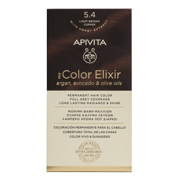 Apivita - My Color Elixir Μόνιμη Βαφή Μαλλιών Νο 5.4 Καστανό Ανοιχτό Χάλκινο Apivita - My Color Elixir Μόνιμη Βαφή Μαλλιών Νο 5.4 Καστανό Ανοιχτό Χάλκινο