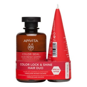 Περιποίηση Μαλλιών-Άνδρας Apivita – Promo Color Seal Σαμπουάν 250ml & Μαλακτική Κρέμα Μαλλιών 150ml