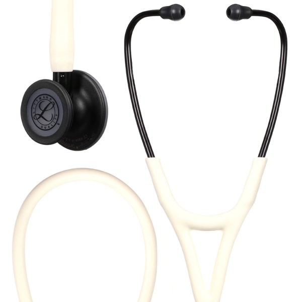 Cardiology IV - Littmann Littmann – Στηθοσκόπιο Cardiology IV Alabaster με Κώδωνα Μαύρο Ματ Ακουστικά 69cm 6186C