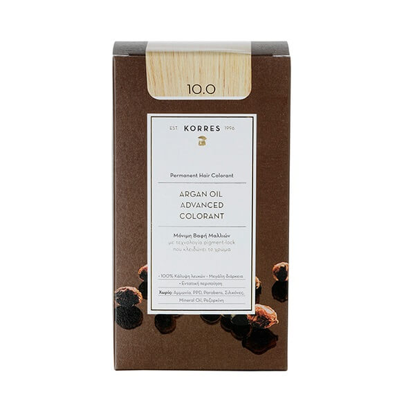 Korres Argan Oil Advanced Colorant No 10.0 Platinum Blonde – 50ml