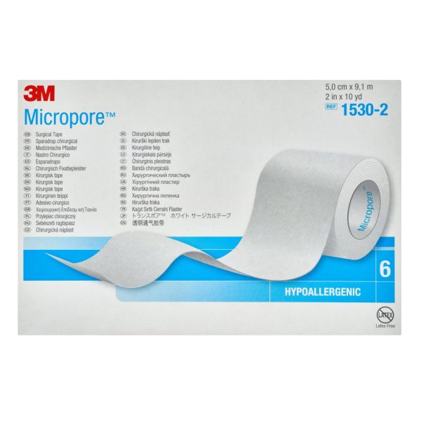 3M – Micropore Surgical Tape 5 cm x 9.1 m 1pcs REF 1530-2