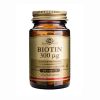 Solgar - Biotin 300µg Συμπλήρωμα Διατροφής Για Υγιή Μαλλιά Και Δέρμα 100 Ταμπλέτες