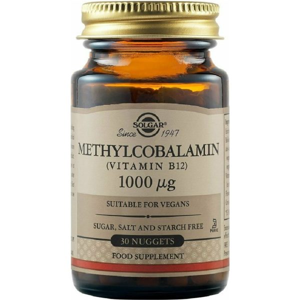 Solgar - Βιταμίνη Β12 σε Μορφή Μεθυλοκοβαλαμίνης 1000mg - Απαραίτητη σε Έλλειψη Βιταμίνης Β12 σε Ηλικιωμένους Φυτοφάγους και Άτομα με Πεπτικές Διαταραχές - 30 Υπογλώσσια Δισκία Solgar - Βιταμίνη Β12 σε Μορφή Μεθυλοκοβαλαμίνης 1000mg - Απαραίτητη σε Έλλειψη Βιταμίνης Β12 σε Ηλικιωμένους Φυτοφάγους και Άτομα με Πεπτικές Διαταραχές - 30 Υπογλώσσια Δισκία