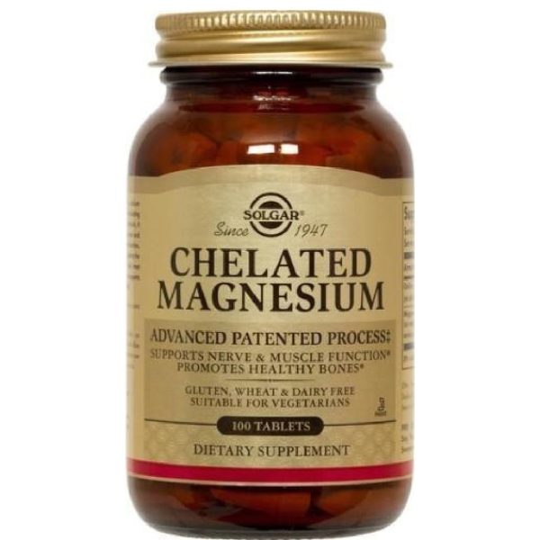 Solgar – Chelated Magnesium 100mg 100 tabs Solgar – Chelated Magnesium 100mg 100 tabs