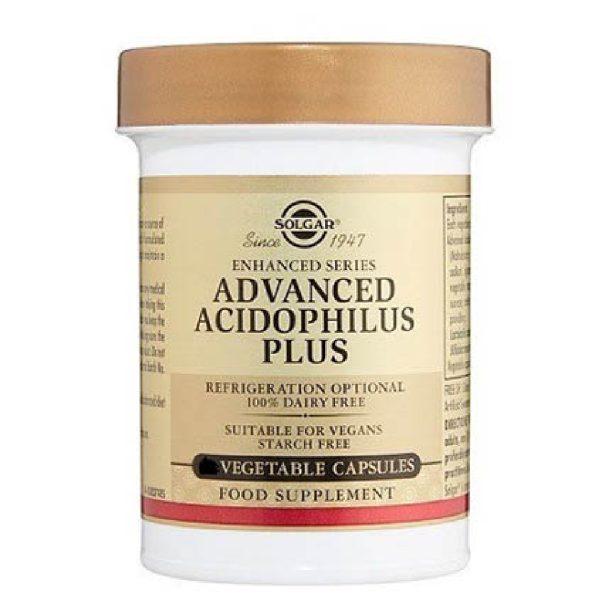 Solgar - Advanced 40+ Acidophilus Σκεύασμα προβιοτικών για την καλή λειτουργία του εντέρου ειδικά σχεδιασμένο για ανθρώπους ηλικίας άνω των 40 ετών 60 veg.caps