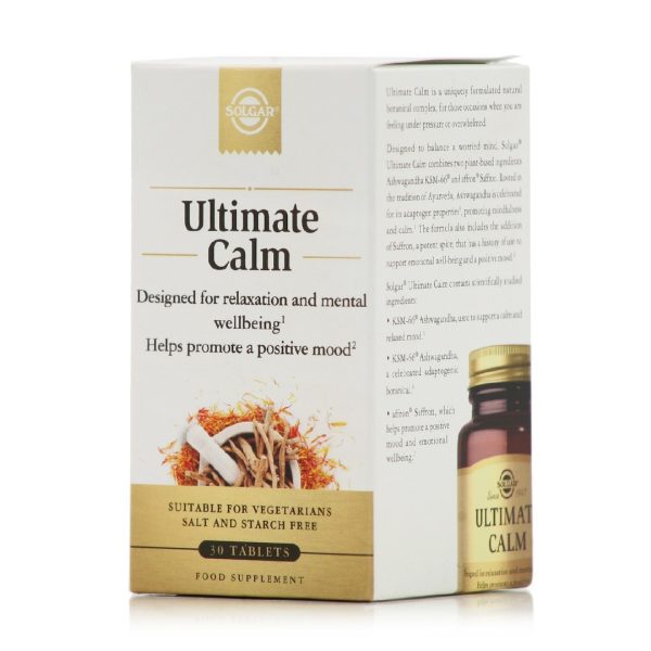 Solgar - Ultimate Calm Συμπλήρωμα Διατροφής που Συμβάλει στη Μείωση των Επιπέδων του Άγχους στον Οργανισμό 30 tabs