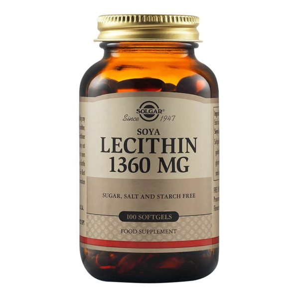 Solgar – Lecithin 1360 mg – 100 softgels/granules Solgar – Lecithin 1360 mg – 100 softgels/granules