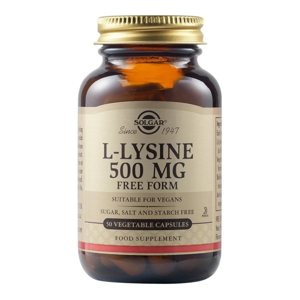 Solgar - Συμπλήρωμα διατροφής Λυσίνη 500mg L-Lysine - 50veg.caps