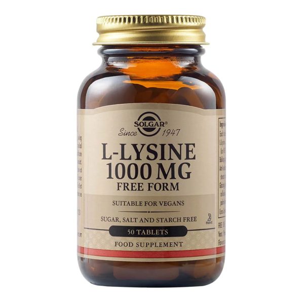 Solgar - Συμπλήρωμα διατροφής Λυσίνη L-Lysine 1000mg - 50tabs Solgar - Συμπλήρωμα διατροφής Λυσίνη L-Lysine 1000mg - 50tabs