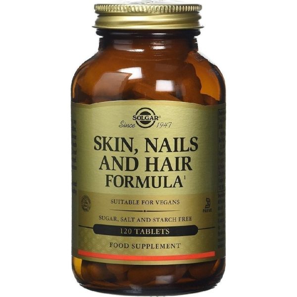 Solgar - Skin, Nails & Hair Ολοκληρωμένη Φόρμουλα για Δέρμα, Νύχια & Μαλλιά 120 ταμπλέτες