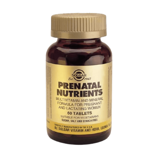 Solgar - Prenatal Nutrients Πολυβιταμίνες για Έγκυες και Θηλάζουσες 60tabs