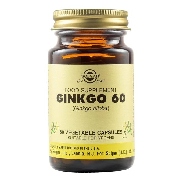 Solgar - Σκεύασμα με Εκχυλίσμα του Βοτάνου Ginkgo Biloba - 60veg.caps