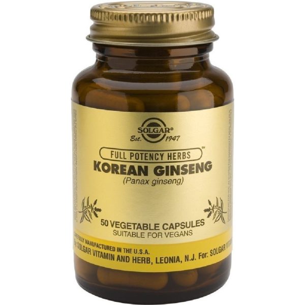 Solgar - Korean Ginseng Συμβάλλει στην ενδυνάμωση του κεντρικού νευρικού συστήματος 50 Caps Solgar - Korean Ginseng Συμβάλλει στην ενδυνάμωση του κεντρικού νευρικού συστήματος 50 Caps