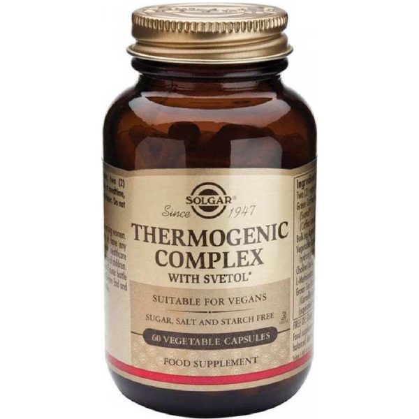 Solgar - Thermogenic Complex Ρυθμίζει τον Μεταβολισμό και Βοηθάει στον Έλεγχο του Βάρους 60 κάψουλες Solgar - Thermogenic Complex Ρυθμίζει τον Μεταβολισμό και Βοηθάει στον Έλεγχο του Βάρους 60 κάψουλες