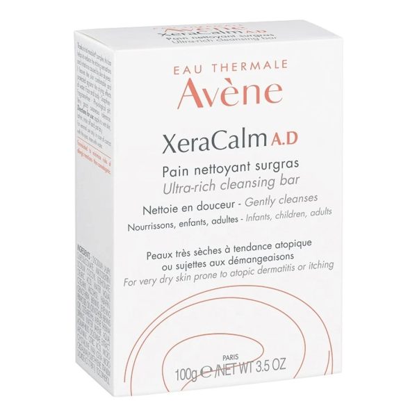 Avene - XeraCalm A.D Υπερλιπαντική Στερεά Πλάκα Καθαρισμού 100gr